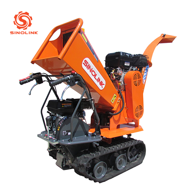 tracked crawler multifunctional chipper wood branch chipper shredder sale chiper