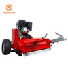 Gasoline powered Quda Flail mower in China hot sale heady-duty hammer blades ATV Flail mower for garden use ATV Flail Mower